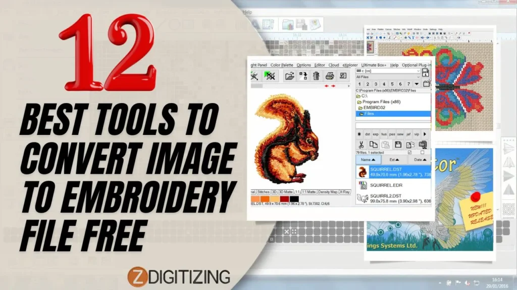 12 Best Tools to Convert Image to Embroidery File Free
