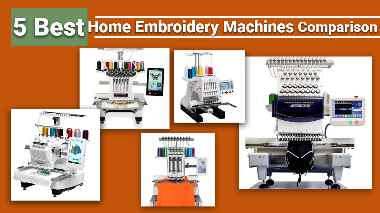 5 Best Embroidery Machines Comparison
