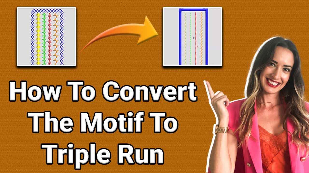 Convert Motif Stitch To Triple Run