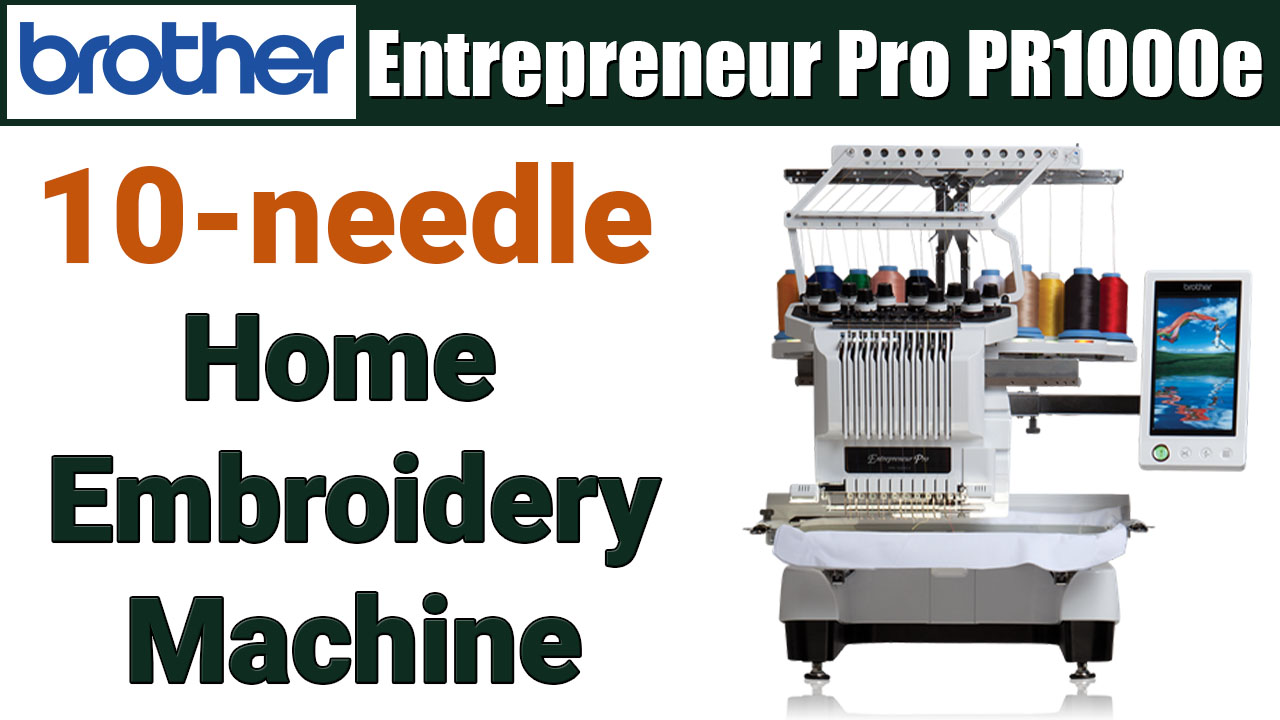 10 - Needle Home Embroidery Machine