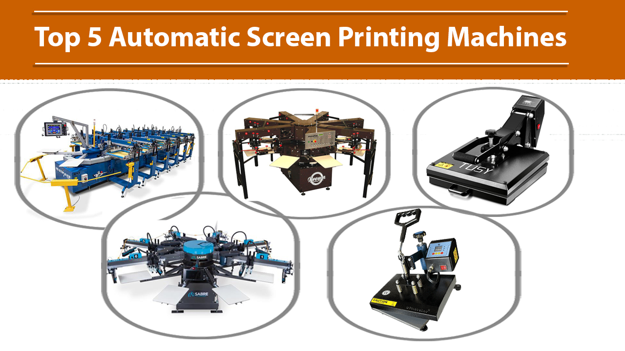 5 automatic screen printing machine