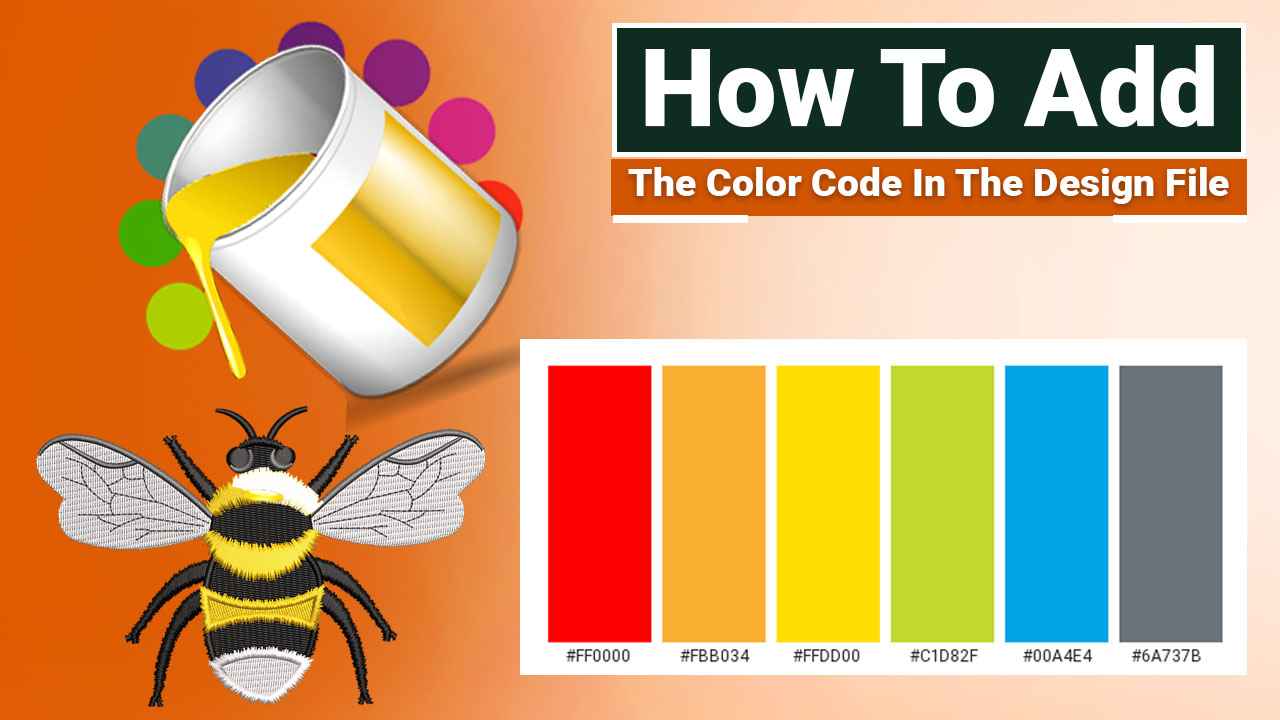How To Add Color Code In The Design File