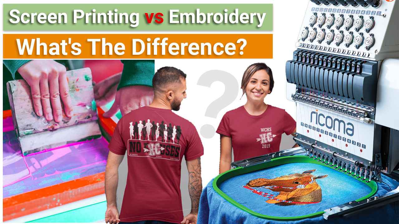 Screen Printing Vs Embroidery What's The Difference