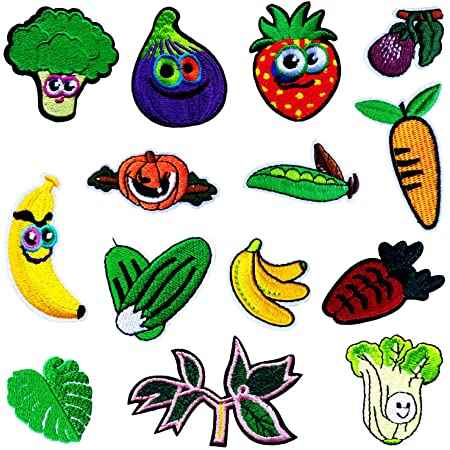 Fruits And Vegetables Embroidery Patches