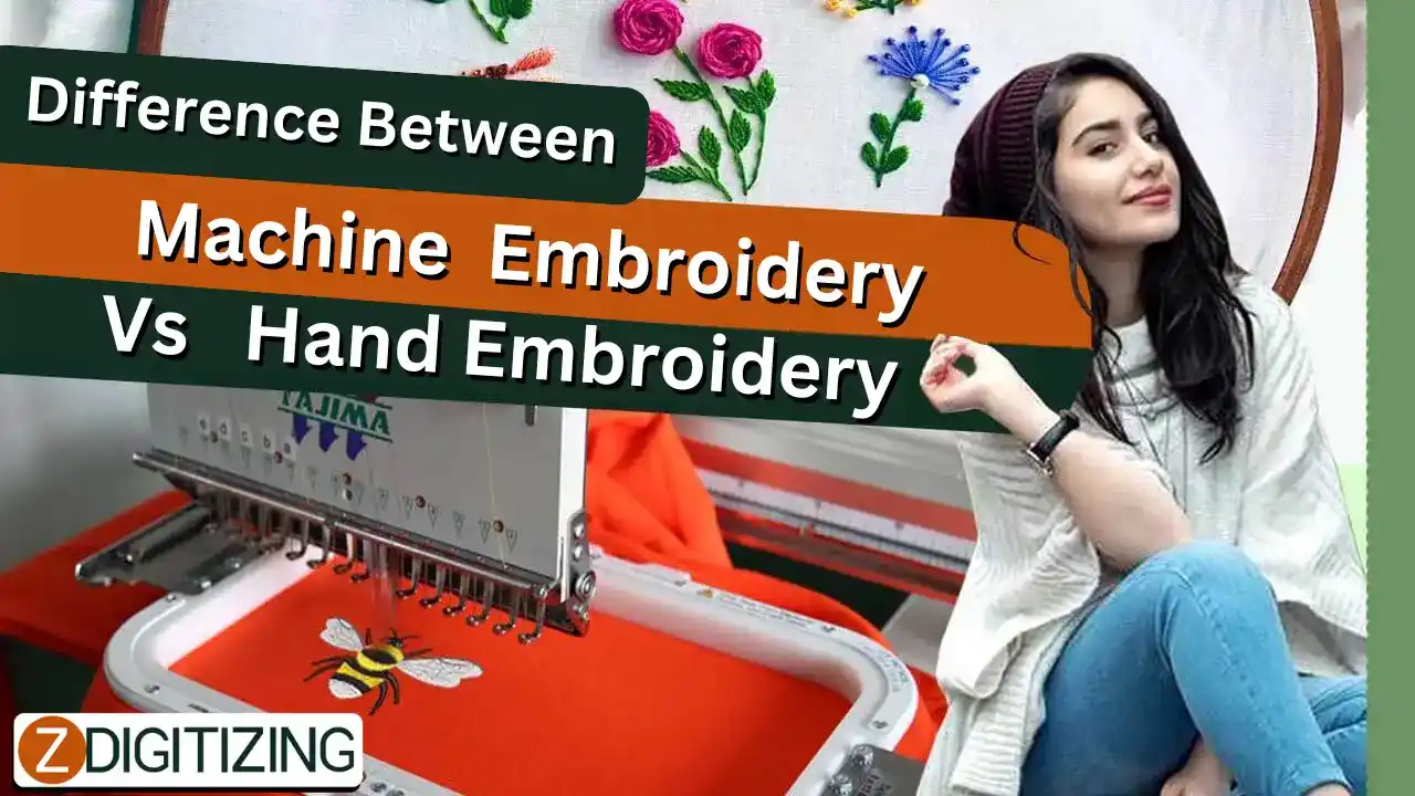 Difference Between Machine Embroidery vs Hand Embroidery