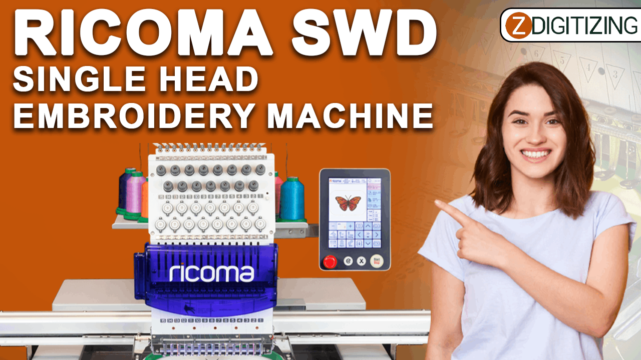 Ricoma SWD-1501 Single-Head Commercial Embroidery Machine