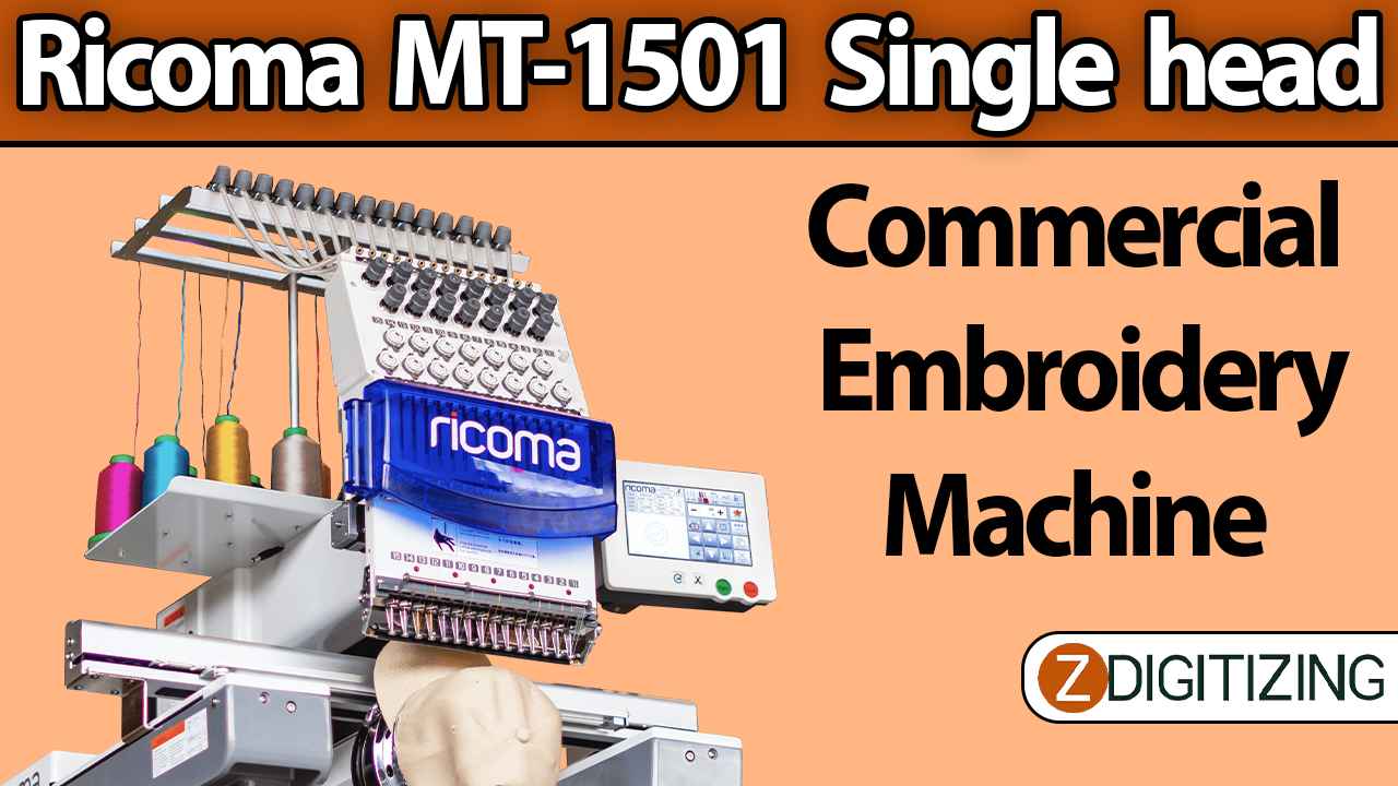 Ricoma MT-1501 Single Head Commercial Embroidery Machine