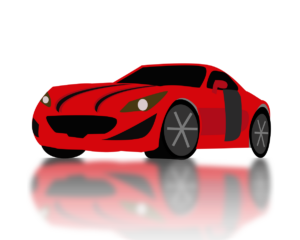—Pngtree—red refitted sports car_3448849