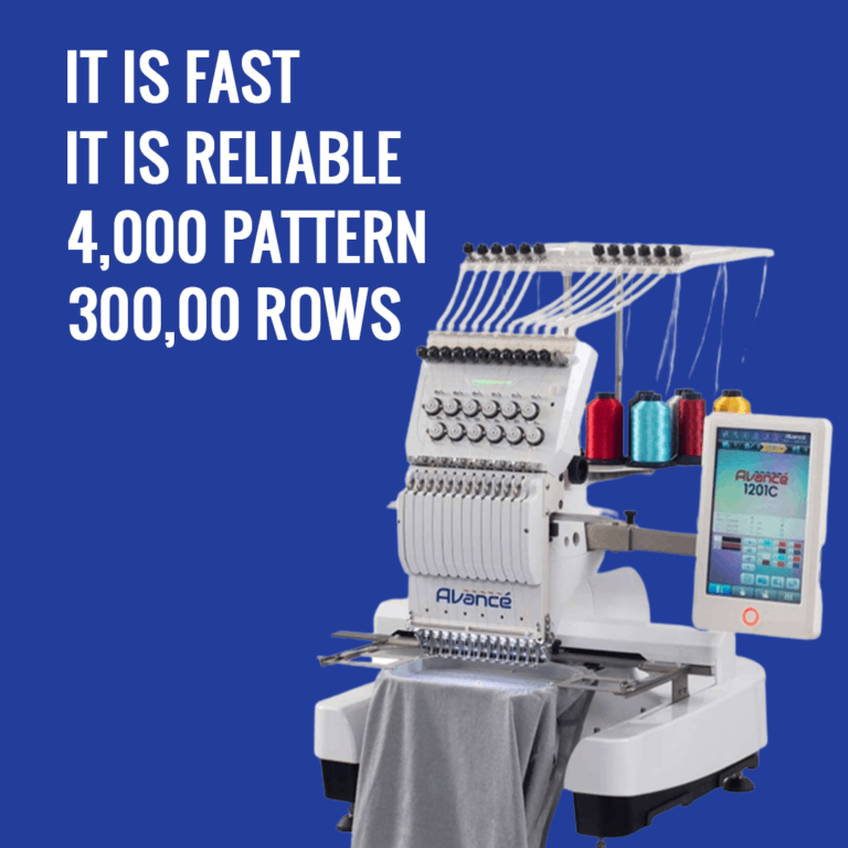 AVANCE 1201C Embroidery Machine Overview​ 1