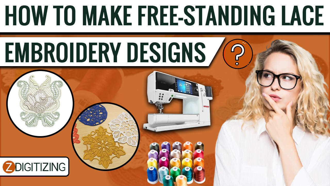 How to make free-standing lace embroidery designs 3