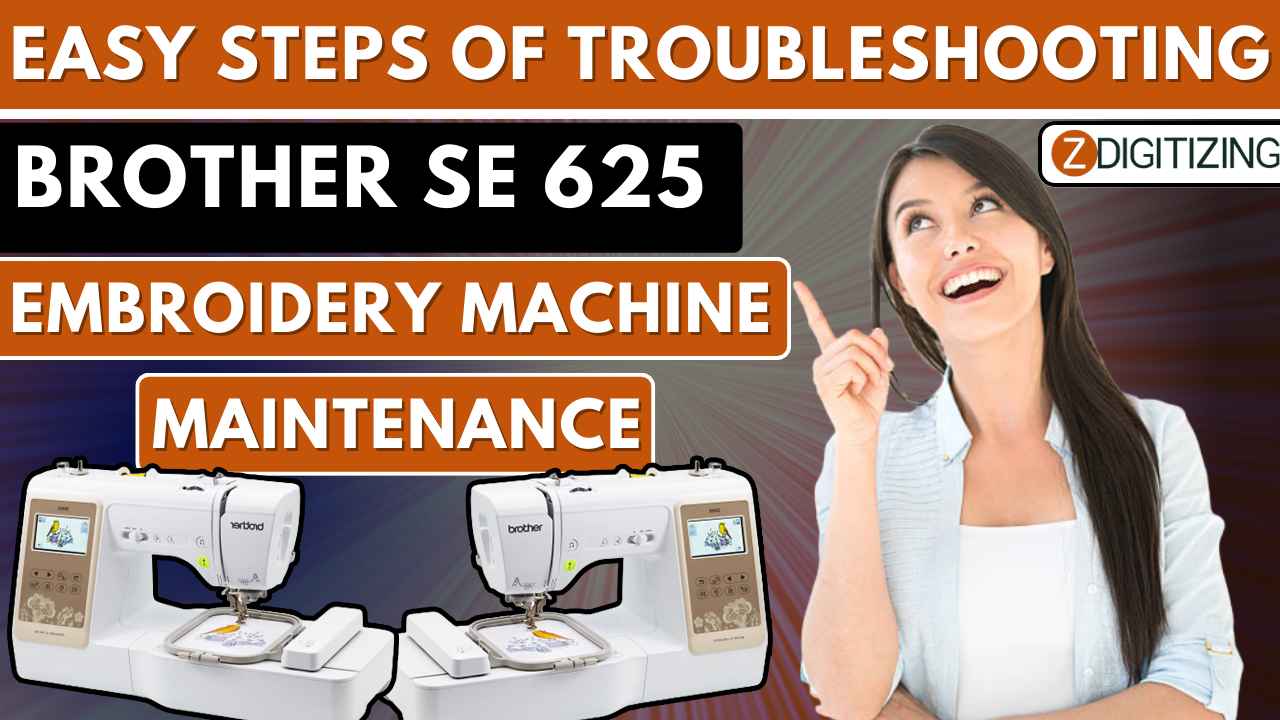 Easy steps of troubleshooting Brother SE 625 embroidery machine & Maintenance 3