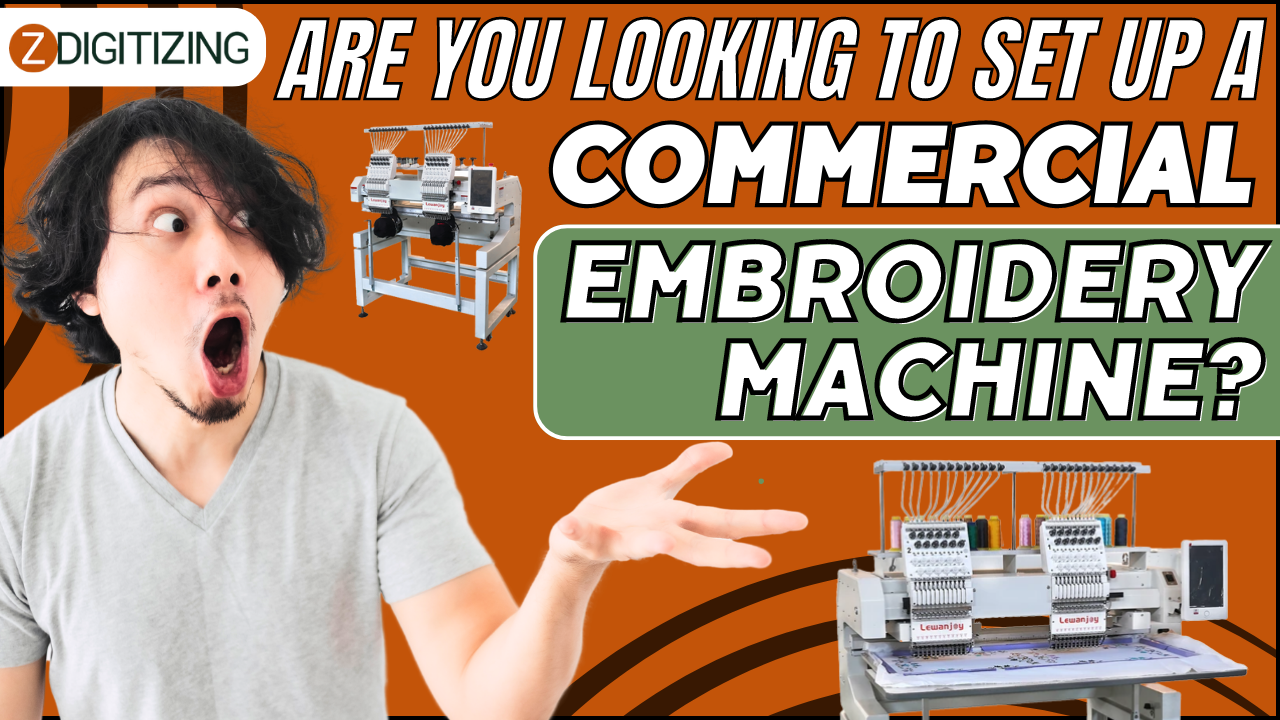 ¿Está buscando configurar una máquina de bordar comercial?