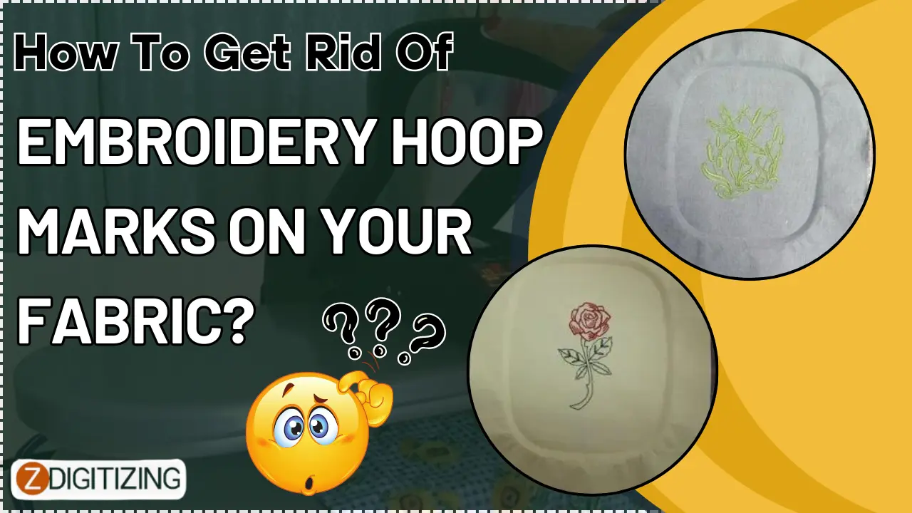 how to get rid of embroidery hoop marks on your fabric