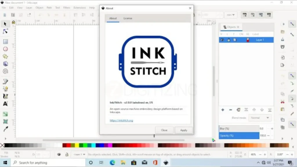 Inkscape + InkStitch kostenlos und Open Source (bester Ausgangspunkt)