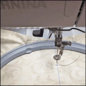 Positioning the hoop for optimal embroidery