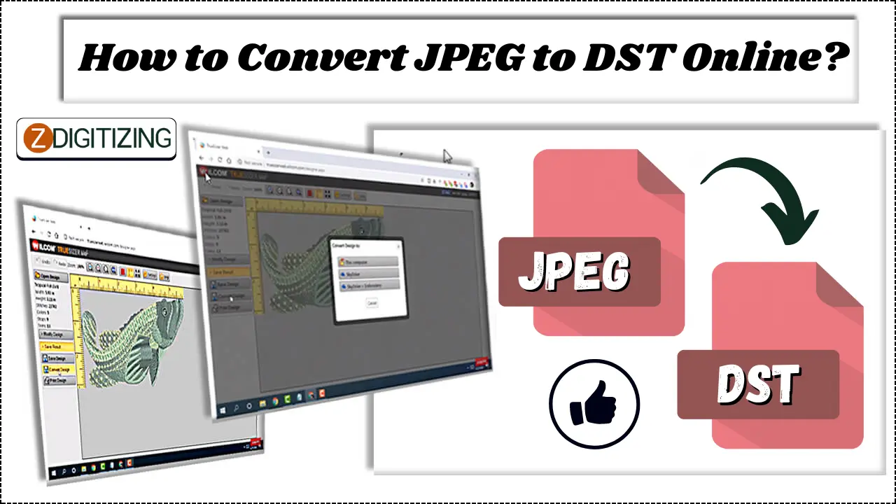 How to Convert JPEG to DST Online
