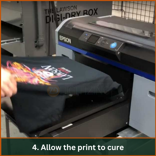 Allow the print to cure