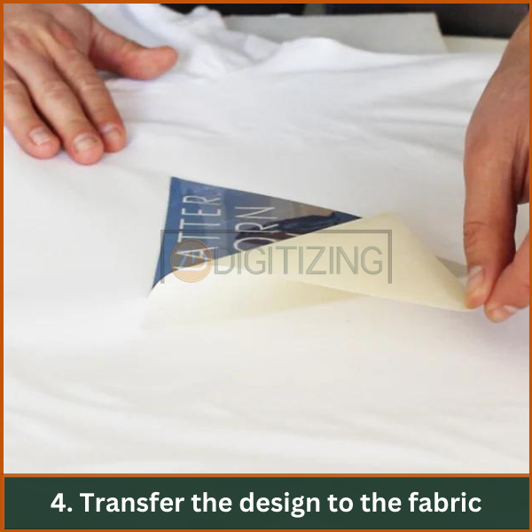 Transfer the design to the fabric