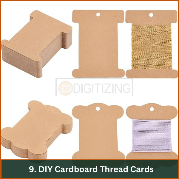 DIY Cardboard Thread Cards