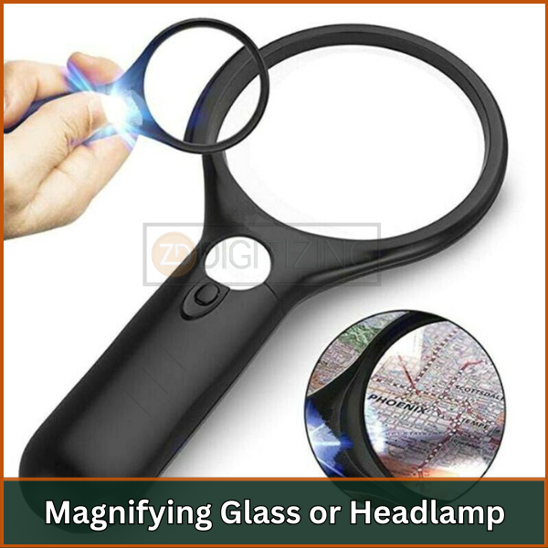 Magnifying Glass or Headlamp