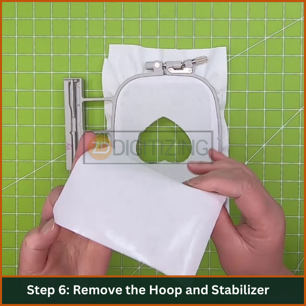 Remove the Hoop and Stabilizer