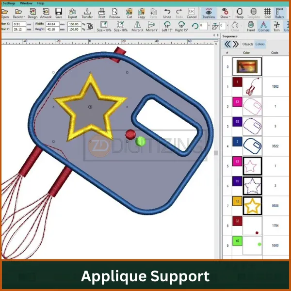 Applique-Support