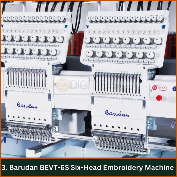 Barudan BEVT-6S Six-Head Embroidery Machine