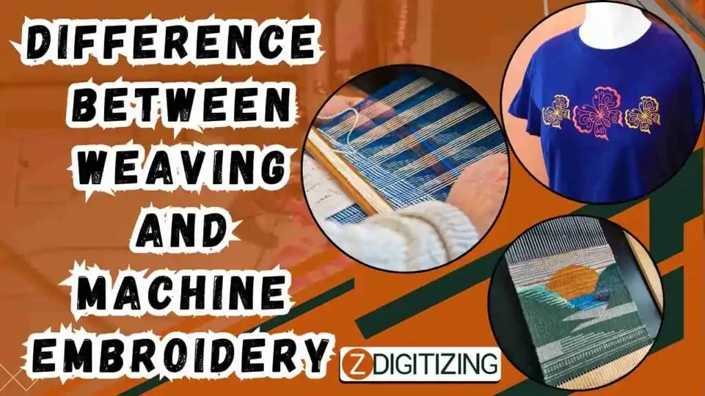 Difference Between Weaving and Machine Embroidery