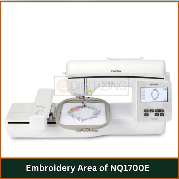 Embroidery Area of NQ1700E