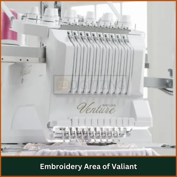 Embroidery Area of Valiant