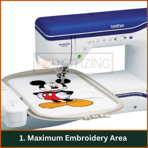 Maximum Embroidery Area