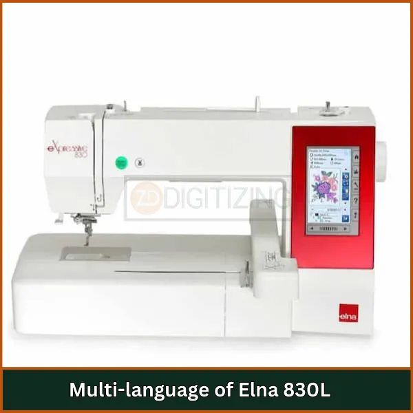 Multi-language of Elna 830L