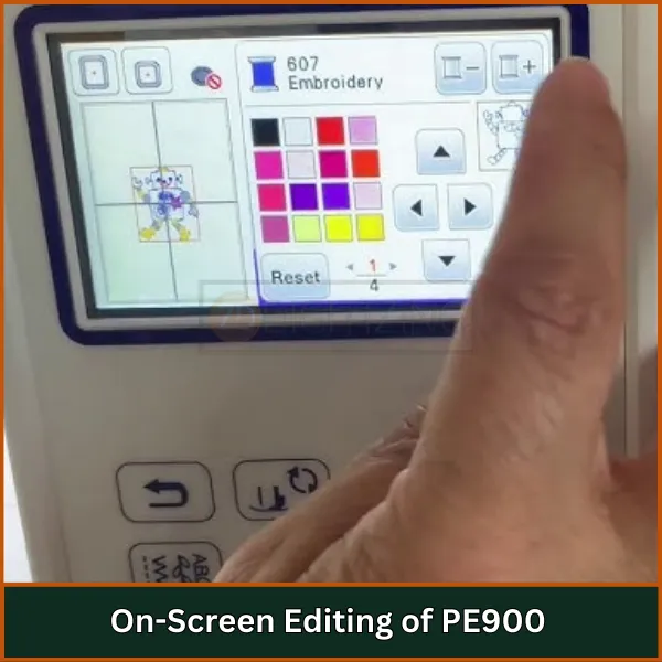 On-Screen Editing of PE900