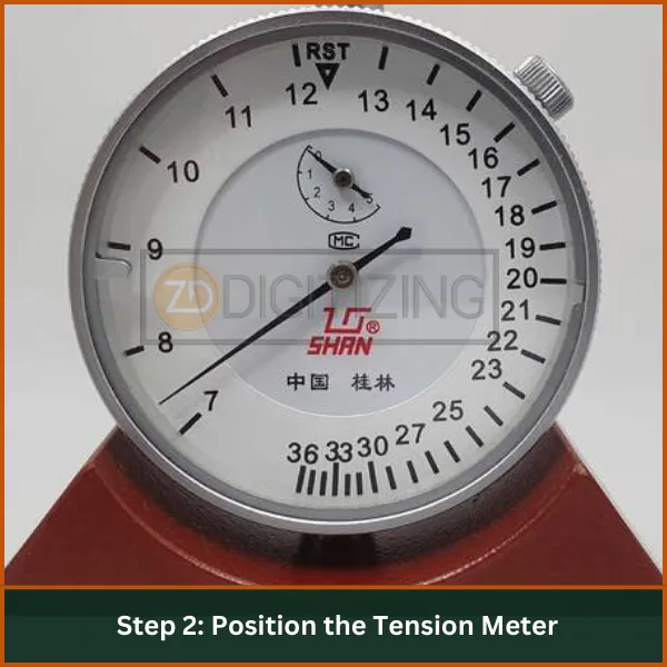 Position the Tension Meter