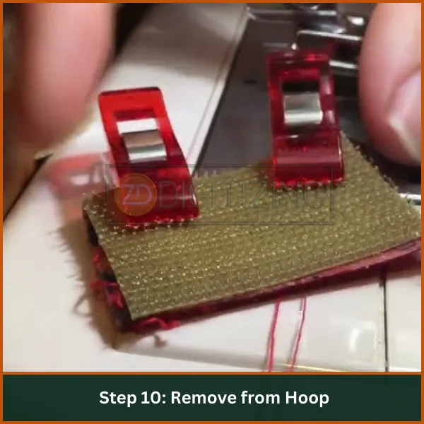 Remove from Hoop