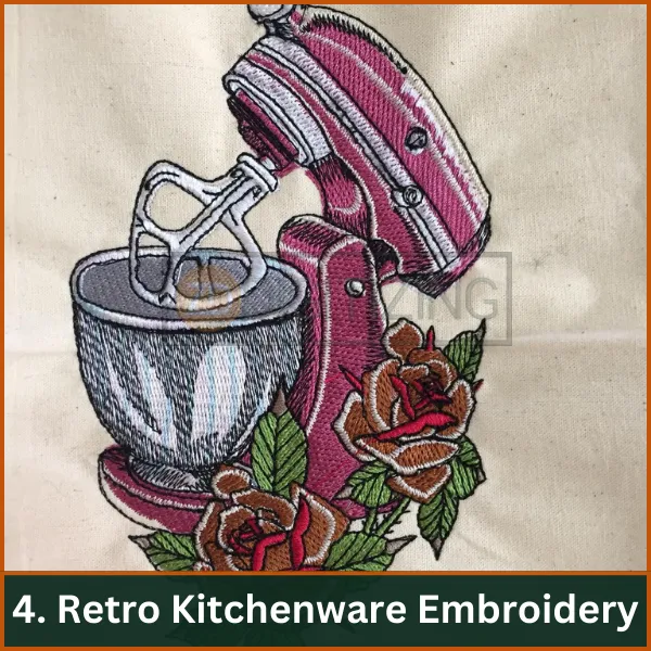 Retro Kitchenware Embroidery