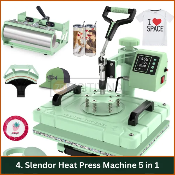 Slendor Heat Press Machine 5 in 1