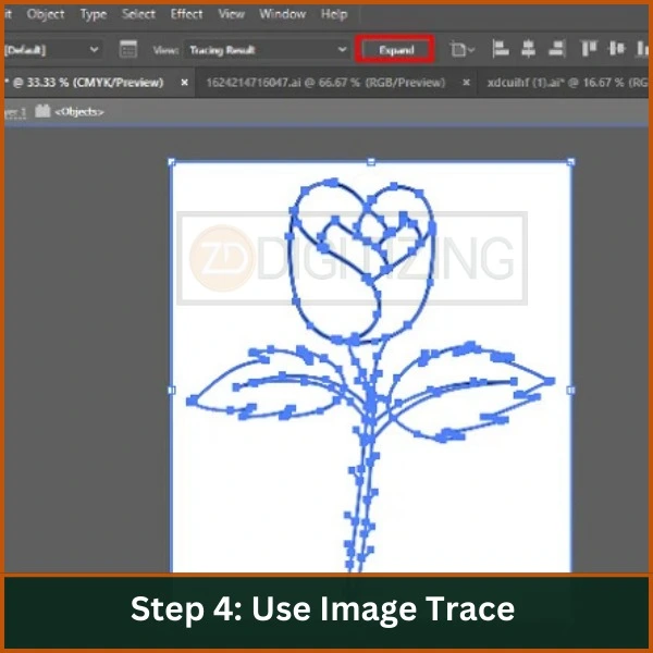 Step 4 Use Image Trace