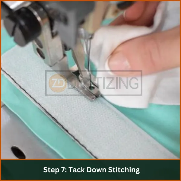 Tack Down Stitching