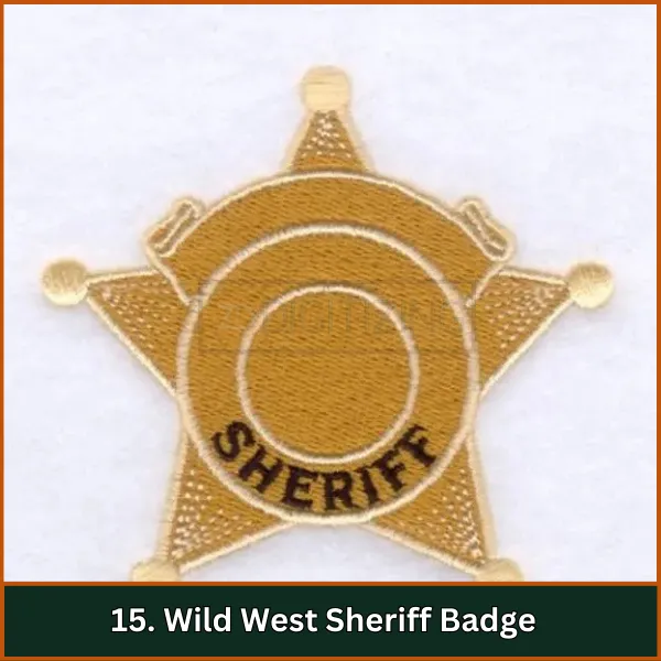 Wild West Sheriff Badge