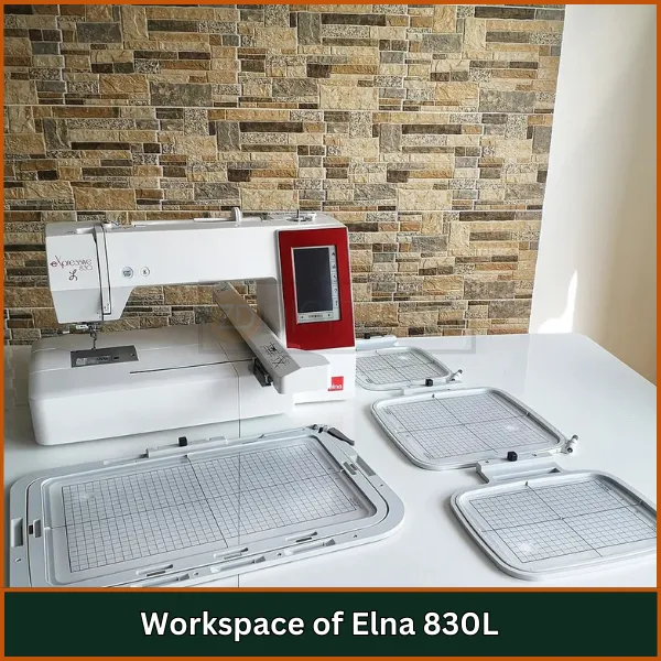 Workspace of Elna 830L