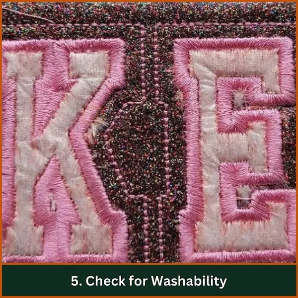 Check for Washability