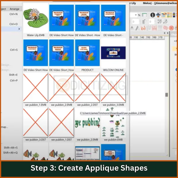 Create Applique Shapes