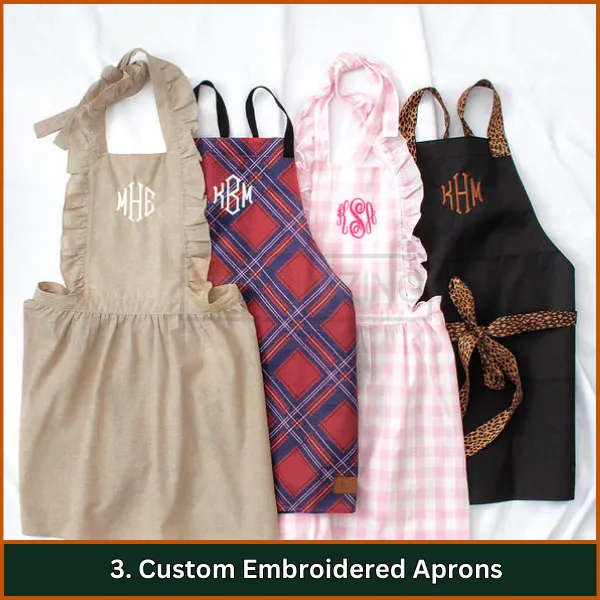 Custom Embroidered Aprons