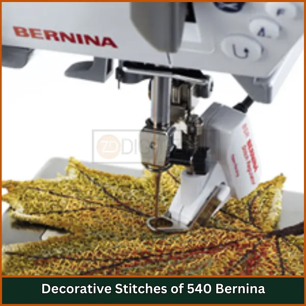 Decorative Stitches of 540 Bernina