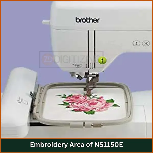 Embroidery Area of NS1150E