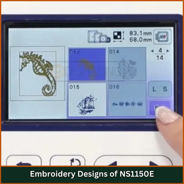 Embroidery Designs of NS1150E