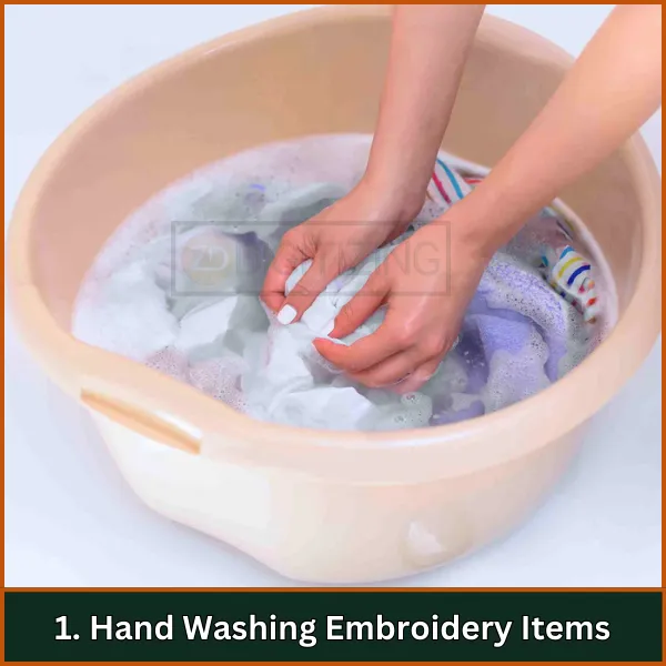 Hand Washing Embroidery Items