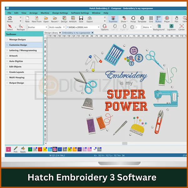 Hatch Embroidery 3 Software