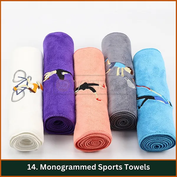 Monogrammed Sports Towels